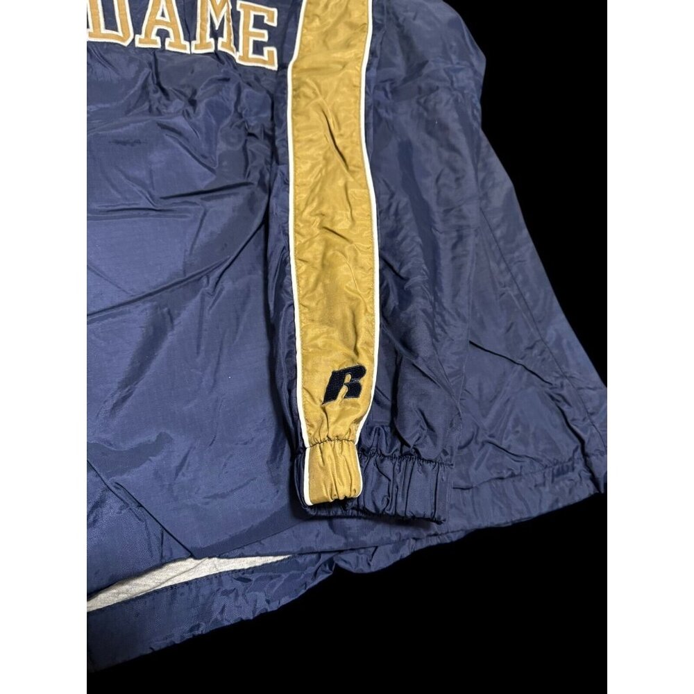 VTG Russell Athletic Notre Dame Fighting Irish Windbreaker Top Football Large - Picture 4 of 8